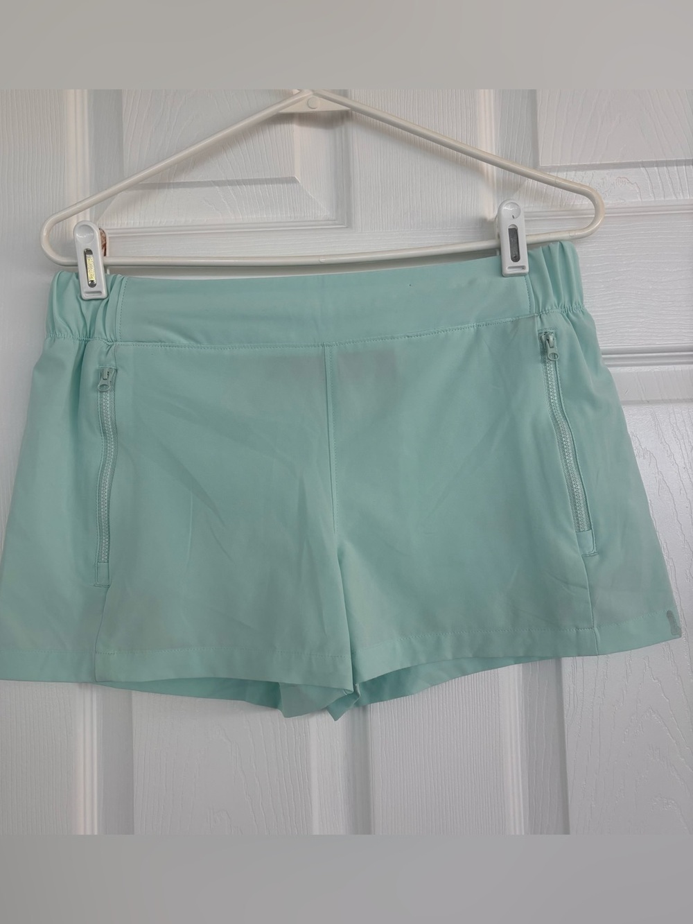 Reel Legends Light Mint Athletic Zip-Pocket Shorts